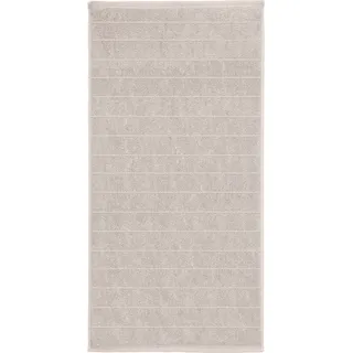 Handtuch KLEINE WOLKE "Via, Größe 50/100 cm", weiß (auster), B:50cm L:100cm, Frottier, Baumwolle, Handtücher, Handtuch, Uni Farben, gestreift