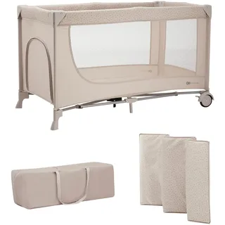Kinderkraft Baby-Reisebett "JOY 2", beige,