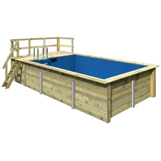 Karibu Rechteck Pool Modell 3 Variante B 530 x 350 x 124 cm