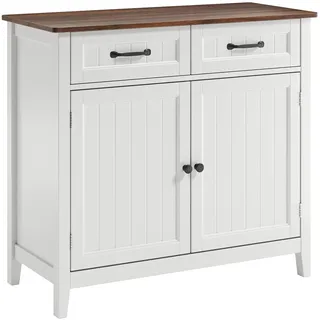 bealife Küchen-Sideboard Buffet-Schrank 2 Schubladen 2 Türen 0 x 0 x 0 cm Braun