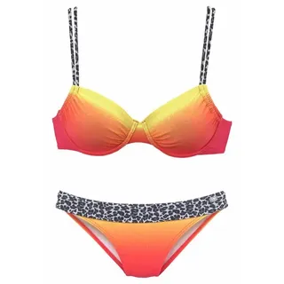 KangaROOS Bügel-Bikini Damen Orange/Gelb 38 Cup B