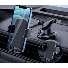 TICILFO Handyhalterung Auto [3-in-1] für Kfz Lüftung & Saugnapf Handyhalter 360° Drehbar Autohalterung Handy Halterung Universal für iPhone Android Smartphones