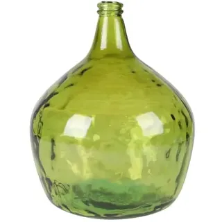 NATURAL LIVING VASE Dame Jeanne 16L Emeraude AUS RECYCELTEM Glas D29CM X H42CM