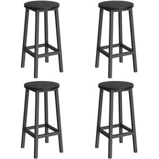 VASAGLE Barhocker 2er Set 65 cm hoch Ebenholzschwarz