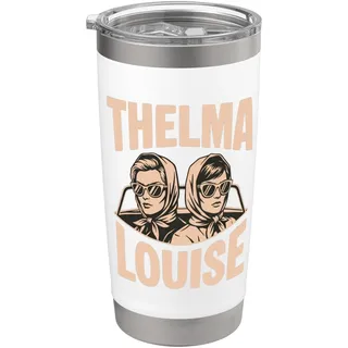 Jede Thelma braucht eine Louise, beste Freundinnen Doppelwandiger Edelstahl-Thermobecher