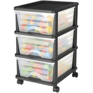 Vevor Schubladenbox 17 L 3-tlg. transparent