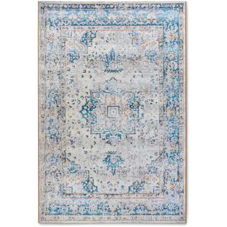 Villeroy & Boch Rene Outdoor-Teppich 120 x 180 cm Blau/Creme
