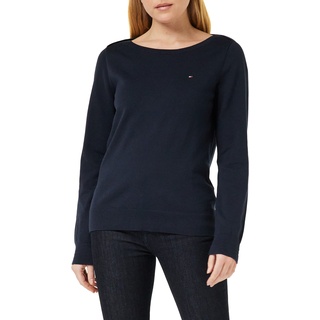 Tommy Hilfiger Damen Pullover Jersey Elegant, Blau (Desert Sky), XS