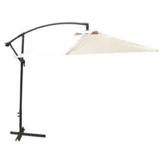 LEX Ampelschirm Ø 3m mit Kurbel, Beige - Beige
