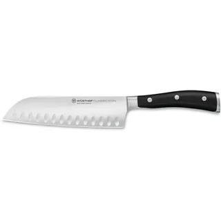 Wüsthof Classic Ikon Santokumesser 17 cm Schwarz/Silber