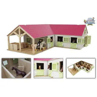 Kids Globe Pferdestall 1:24 Rosa