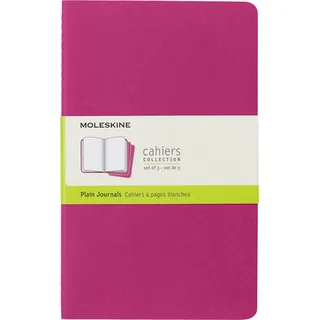 Moleskine Notizbuch Moleskine Cahier 3er Set Large 13 x 21 cm Kinetic Pink