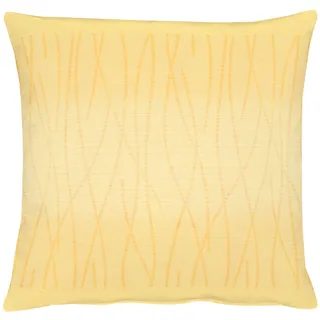 Dekokissen APELT "7902 Loft Gold" Gr. 2, gelb (gelb, gemustert), B:45cm L:45cm, Polyester, Dekokissen_Sitzkissen_Kissenhüllen, Dekokissen, Kissenhülle mit Füllung, 1 Stück