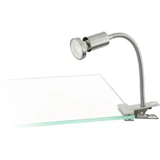 LED Klemmleuchte Litos 1x3,3 Watt nickel-matt