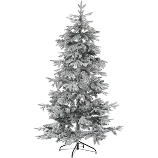 Beliani Weihnachtsbaum 210 cm Weiß