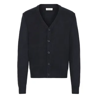 Strickjacke CASUAL FRIDAY "Strickjacke CFHeine", Herren, Gr. XXL, blau (schwarz navy), Obermaterial: 65% Polyacryl PAN. 27% Nylon NY. 5% Wolle mw. 3% Polyester PES., Strickjacken Strickjacke
