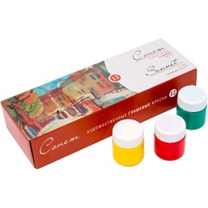Sonnet - Hochwertiges Gouache Farben Set (12x40ml) | Wasserbasierte Gouache Malfarben in 12 prächtigen Hochpigmentierten Farben | Hergestellt von Nevskaya Palitra