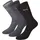 Sport Crew 3er Pack anthracite/grey 35-38