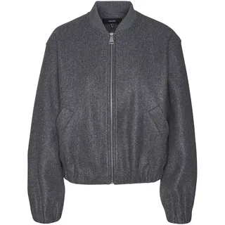 VERO MODA Damen Vmpopbella Short Jacket Ga Kurzjacke, Dark Grey Melange, L