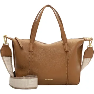 Shopper EMILY & NOAH "Shopper E&N Julie", Damen, Gr. B/H/T: 38cm x 22cm x 14cm 0, gelb (sahara 920), Polyurethan, Taschen Shopper