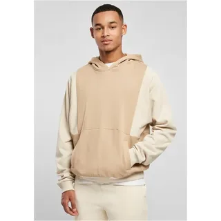 URBAN CLASSICS Cut On Kapuzenpullover Unionbeige / Soft Sea Graass S
