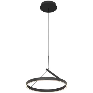 Dieter Knoll Led-Hängeleuchte , Schwarz , Metall , Uni , rund , 150 cm , RoHS, Europäischer Sicherheitsstandard, Ce , 3 Helligkeitsstufen , Lampen & Leuchten, Leuchtenserien