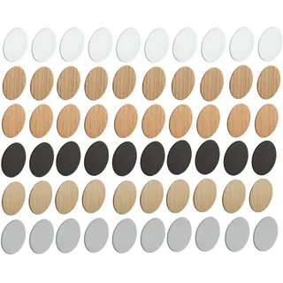 cyclingcolors Selbstklebende Schraubenabdeckung für Schrank/Tischschrank/Schublade, 18mm x 0.5mm, Grau