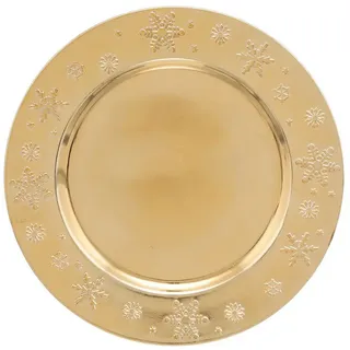 Atmosphera Createur d ́interieur Unterteller Weihnachten Ø 33 cm , Kunststoff , Geschirr, Teller, Platzteller