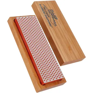 DMT Diamond WhetstoneTM Diamant Schleifstein in Holzbox 6" Fein, Messerschärfer in Profiqualität, 15cm Wetzstein für Messer und Werkzeuge, Made in USA, W6F