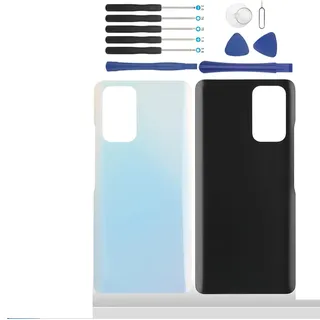 YHX-OU 6.67'' Blue Akkudeckel für Xiaomi Redmi Note 10 Pro M2101K6G, M2101K6R Rückseite Backcover Back Ersatz Reparatur Rückseite Set + Werkzeug