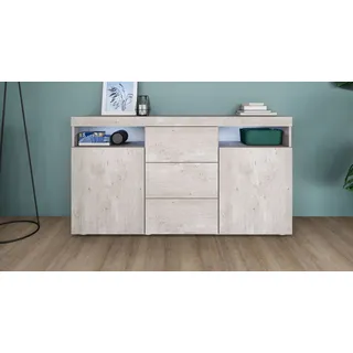 borchardt Möbel Sideboard »Kapstadt«, Breite 139 cm grau