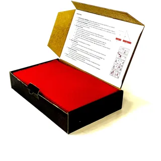 Ubswax Bienenwachsplatten Kerzen Set – 10 farbige Wachsplatten 20x12 cm mit Docht – Kerzen selber Machen DIY – Bastelset aus Bienenwachs für kreative Projekte (Rot)