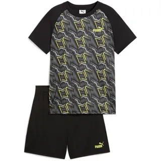 Puma Tad Ess Poly Aop Tee And S 164 - Schwarz