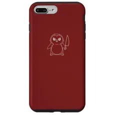 Hülle für iPhone 7 Plus/8 Plus Niedlicher Pinguin und Messer