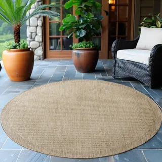 Ayyildiz Giza 1410 Outdoor-Teppich Ø 120 cm Beige