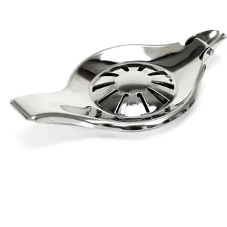 COOK CONCEPT Ergonomische Zitronenpresse aus Edelstahl 12 cm Silber