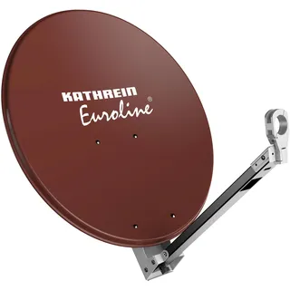 Kathrein Offset Parabolantenne 65cm 40mmFeedHalterung Metall rotbraun KEA 650/R - Rot