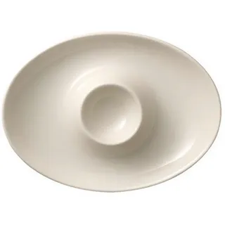 Noblesse - V&B Eierbecher , Weiß , Keramik , Uni , oval , 11.3x2.8x12.5 cm , Geschirr, Tischkultur & Serviergeschirr, Eierbecher