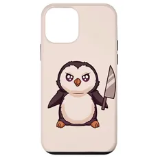 Hülle für iPhone 12 mini Pinguin mit Messer