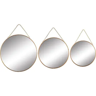 Wandspiegel-Set Safari Lodge Metall Gold 3-tgl.