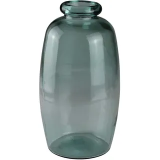 Bodenvase AM DESIGN, transparent, B:19cm H:35cm T:19cm, Glas, Vasen, Bodenvase, mundgelasen, Höhe 35 cm