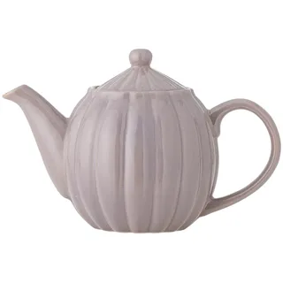 Bloomingville Latina Teekanne 1085ml – Steingut Teekanne mit Deckel & Griff – Hochwertige Keramikkanne – Elegante Kanne für Tee & Heißgetränke – Spülmaschinengeeignet & einzigartiges Design (Rose)