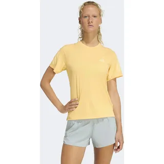 Laufshirt ADIDAS PERFORMANCE "ADI365 CLIMACOOL", Damen, Gr. XL, gelb (semi ice tangerine), Obermaterial: 100% Polyester, Rundhals, Shirts Laufshirt