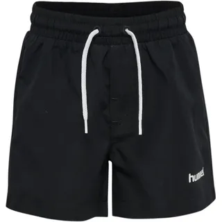 hummel Badeshorts "hmlJR REG BOARD SHORTS" schnell trocknendes Material, aus Polyester, mit Webart, schwarz