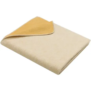 David Fussenegger Decke , Hellgelb , Textil , Graphik , 130x170 cm , Heimtextilien, Wohntextilien, Decken, Kuscheldecken