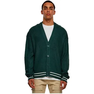 Urban Classics Sporty Box Strickjacke - Bottle Green - XL