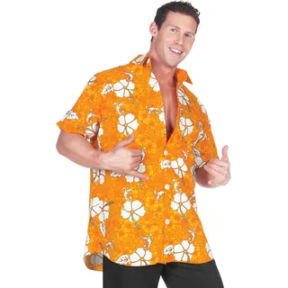 Hawaiihemd orange Größe: XL - Orange