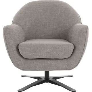 Home Affaire Drehsessel Stavre Polyester 83 x 85 x 80 cm grau drehbar