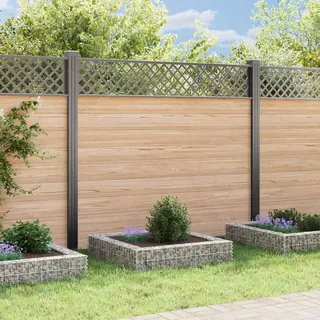 vidaXL Gabionen-Hochbeet Verzinkter Stahl 100x100x20 cm - Silber