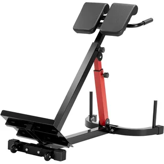Vevor multifunktionale Hyperextensionsbank Rückenstrecker Rückenverlängerung römischer Stuhl (Kohlenstoffstahl) 158 kg belastbare rollbare Rückentrainer Fitness-Hantelbank Heim-Fitnessstudio